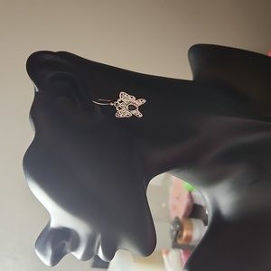 Butterfly Sterling Silver and Sapphire Earrings